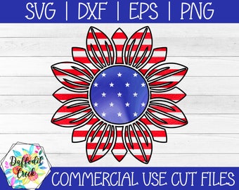 Cuatro de Julio SVG / Girasol SVG / Bandera Americana SVG
