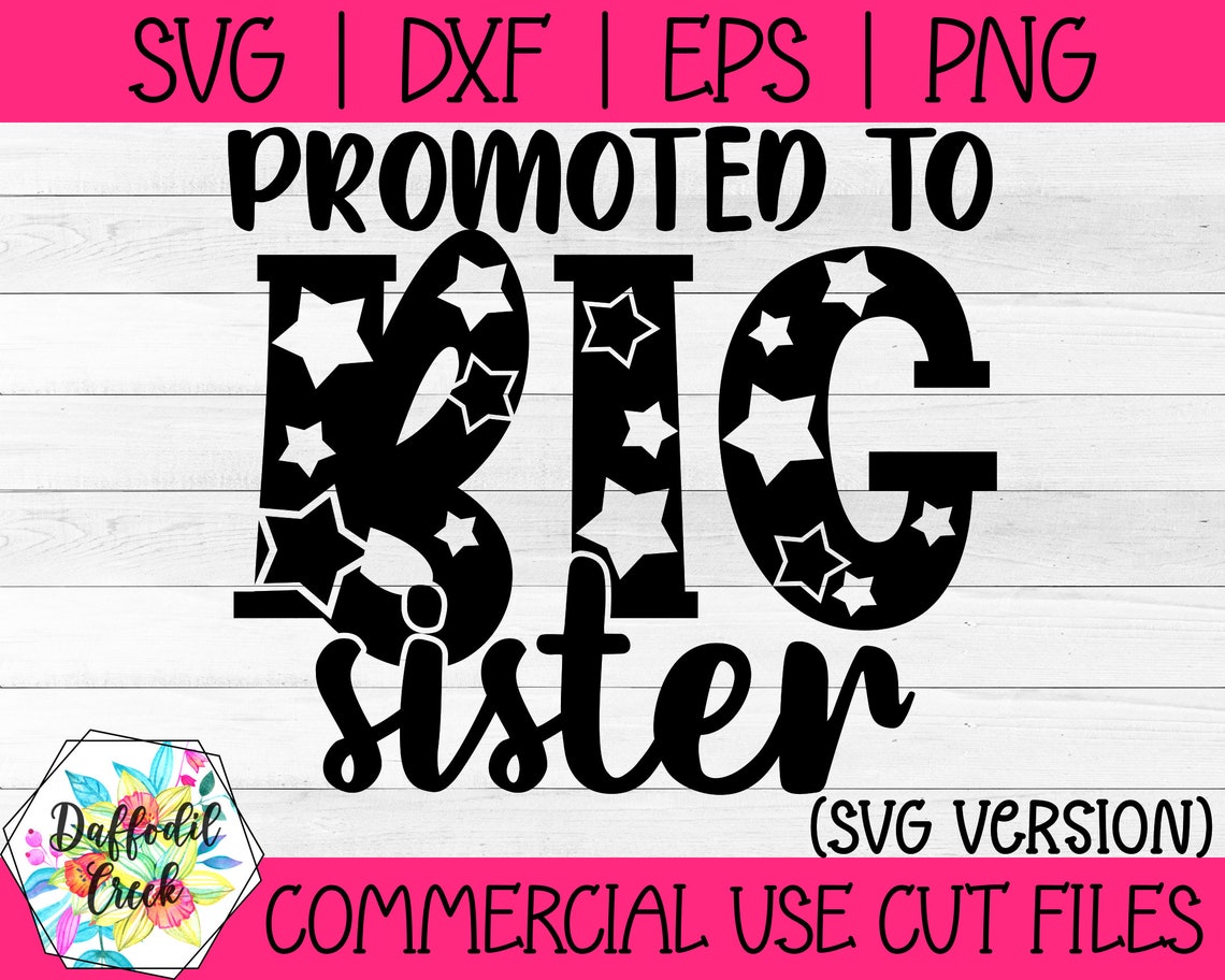 Promoted to Big Sister SVG Big Sister Gift Big Sis Shirt - Etsy