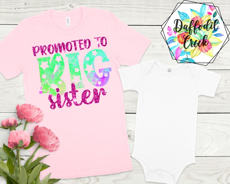 Promoted to Big Sister SVG Big Sister Gift Big Sis Shirt - Etsy
