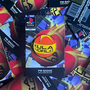 KULA WORLD beach BALL enamel metal Pin Badge