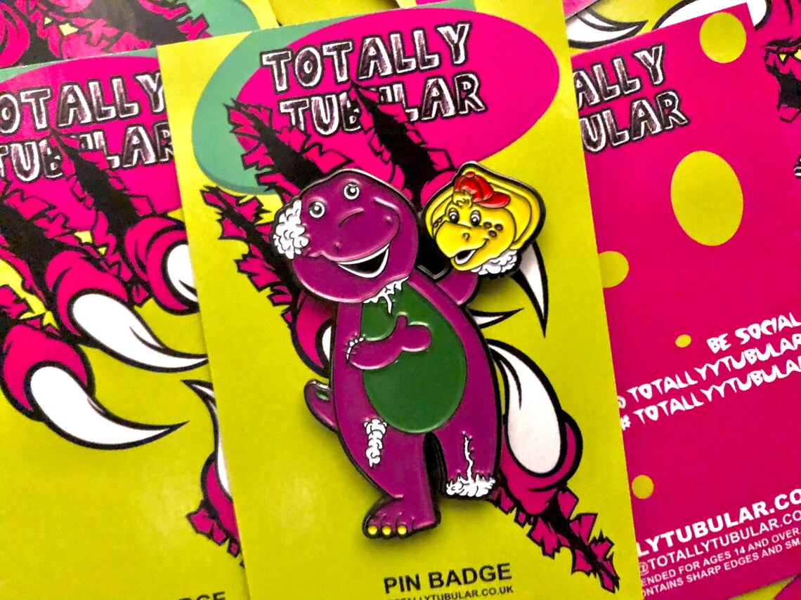 BARNEY THE Serial Killer DINOSAUR Ripping Bjs Head off Soft Enamel ...