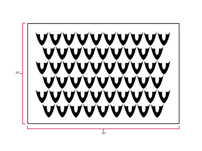 Armor Allover Geometric Wall Stencil