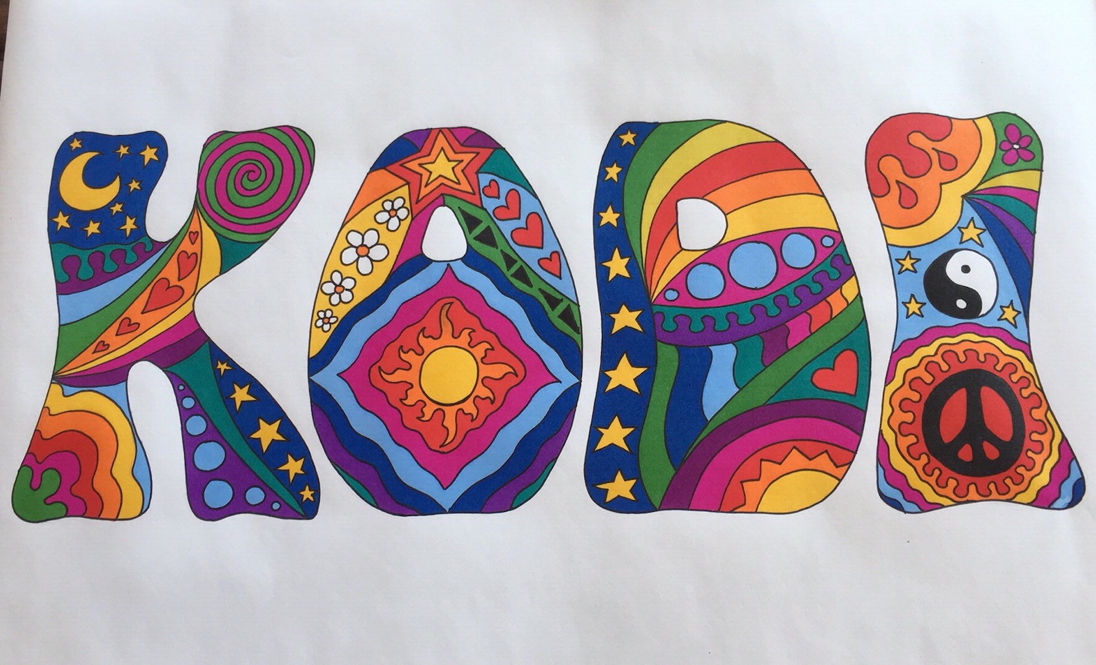 Custom Psychedelic Name Art. 7 to 12 Letters. - Etsy India