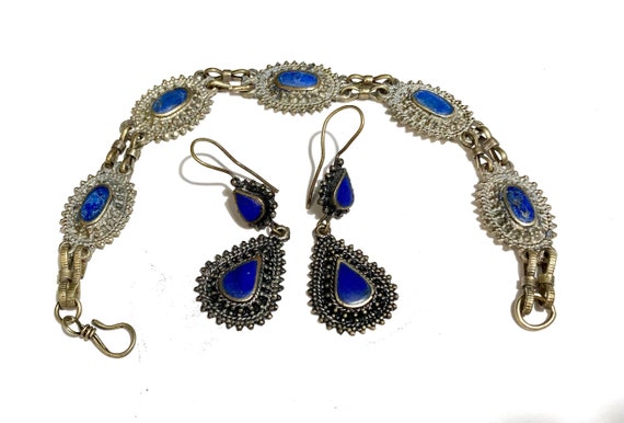 Antique bracelet and earrings. - image 1