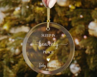 Glass Baby Loss Memorial Ornament, Miscarriage Ornament, Stillbirth Keepsake, Infant Loss Gift, Angel Baby Keepsake, Parent Sympathy Gift