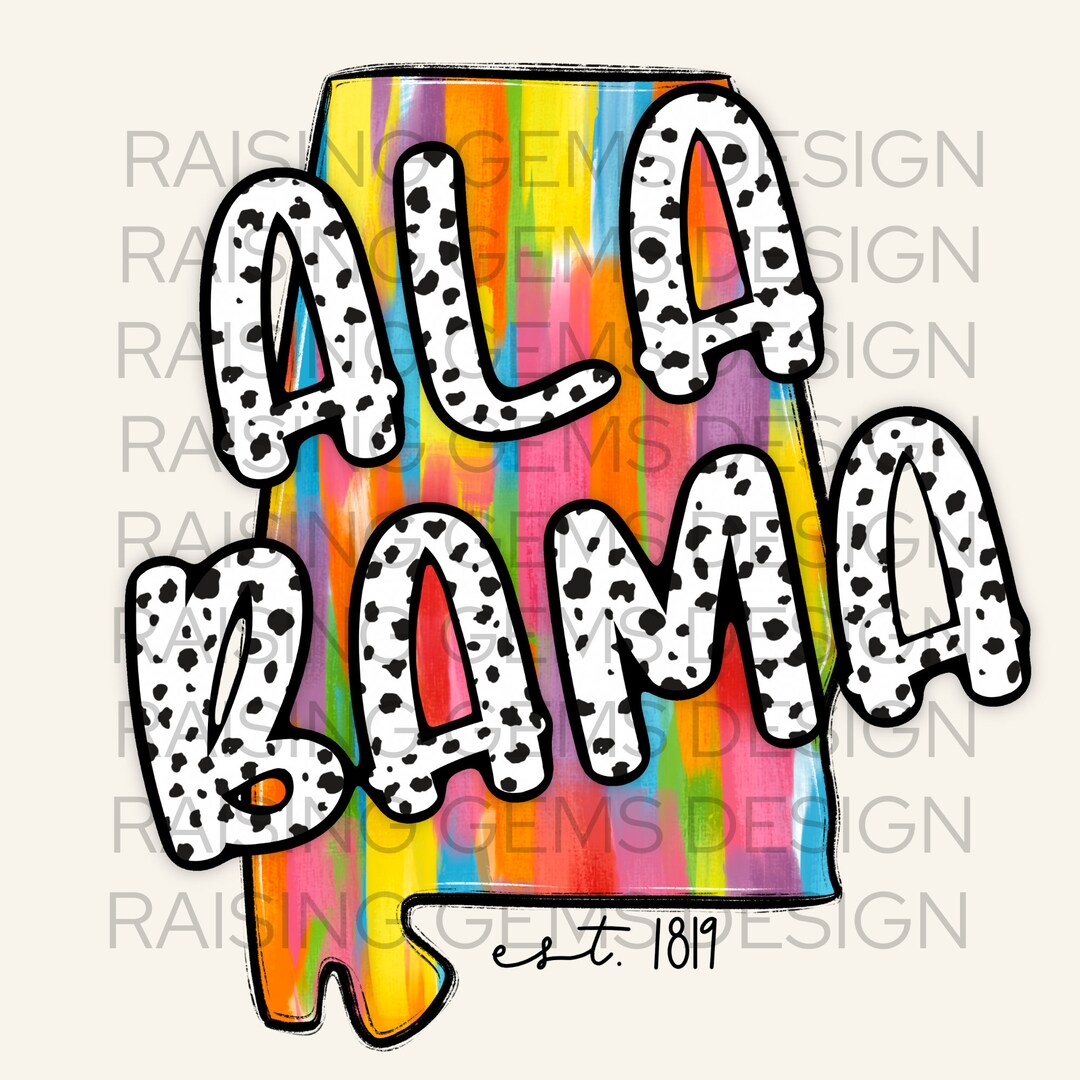 Alabama State Png for DTF or Sublimation, State Png, Alabama Clipart ...