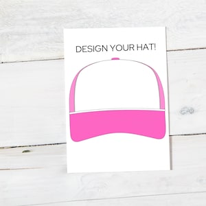 Trucker-Hut-Design-Vorlage für die Trucker Hat Bar BUNDLE! TRANSPARENTER HINTERGRUND