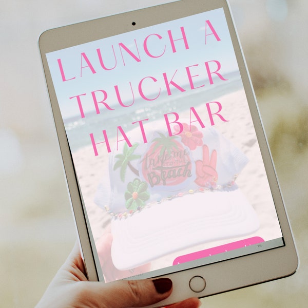 Wie starte ich eine Trucker Hat Bar, ebook Tipps und Tricks, Flicken auf Cap aufbügeln, Pop-Up-Shop für ein Small Business öffnen