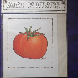 Impresión de decoupage de tomate