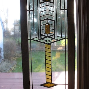 Prairie Style Stained Glass Window