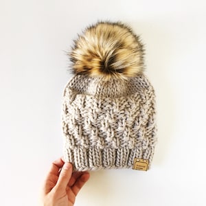 KNITTING PATTERN | Fitted Hat, Chunky Knit Beanie, Ski Hat | The Savannah Watchman Cap