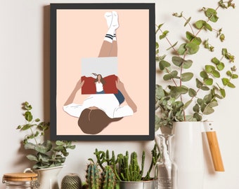 Printable Wall Art - Girl with MAGGIE ROGERS ALBUM Print