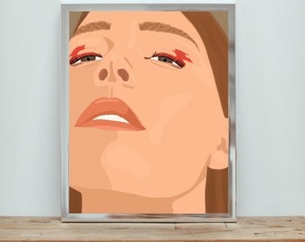 Printable Wall Art - MAGGIE ROGERS PORTRAIT Print