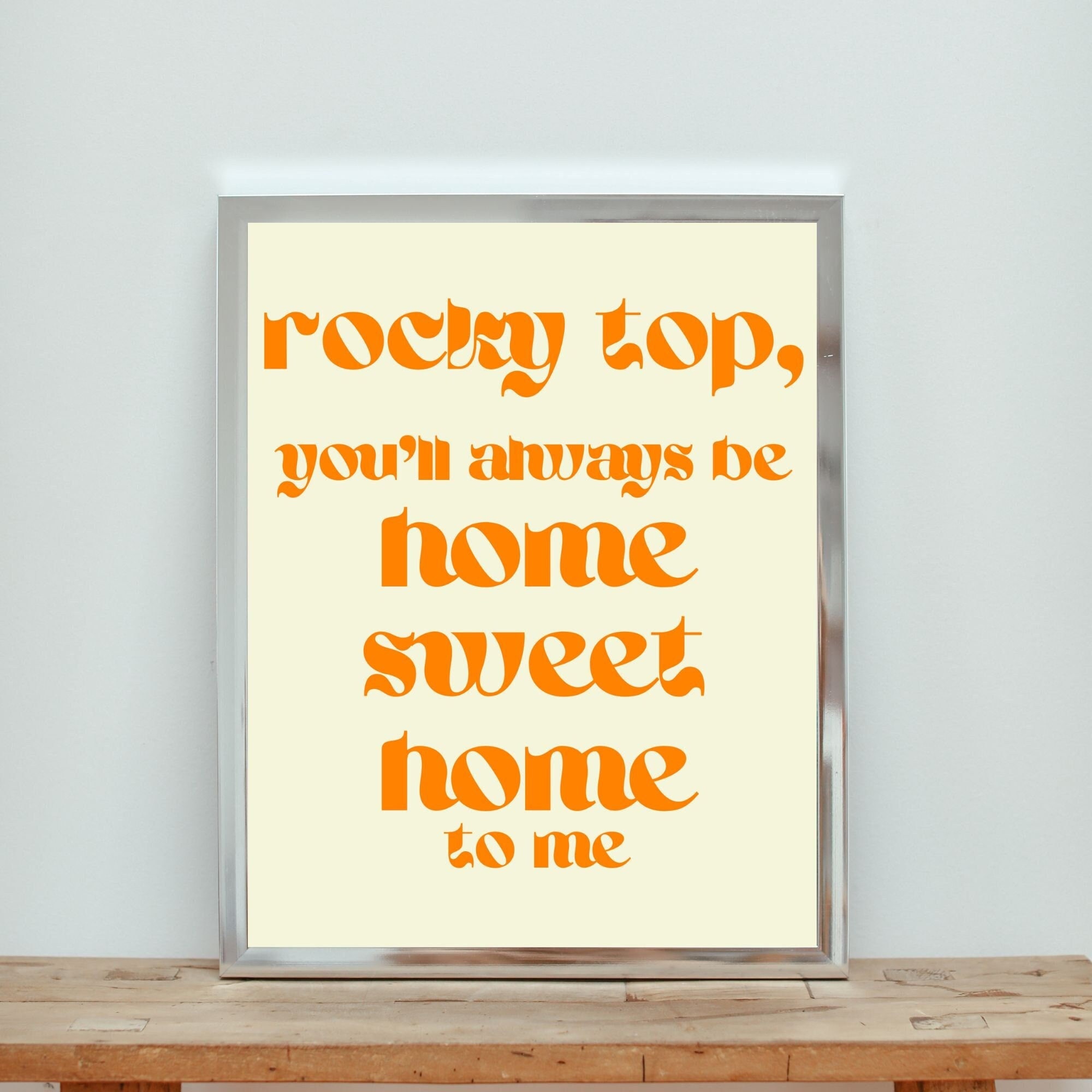 Printable Wall Art VOLS ROCKY TOP University of Tennessee Print Etsy