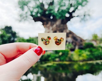 Mouse Stud Earrings | Animal Kingdom Safari Glitter | Park Lover jewelry