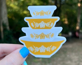 Pyrex Butterfly Gold Magnet: Retro Kitchen Decor