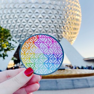 Spaceship Earth Sticker | Epcot Disney | For Planner Laptop Hydroflask | Vinyl Sticker | Vintage Disney Aesthetic