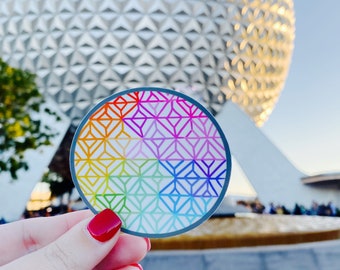 Spaceship Earth Sticker: Epcot Inspired Vinyl Decal