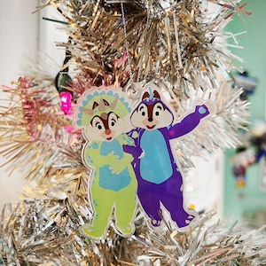 Chip ‘n Dale Dino Inspired Ornament | Animal Kingdom Disney | Donald’s Dino Bash | Christmas Tree Ornament | Holiday Decoration