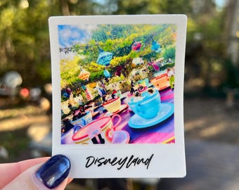 Disneyland Sticker: Original Photography Teacups