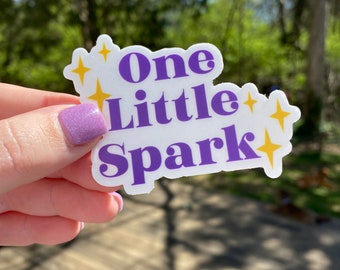 One Little Spark Sticker | Epcot Disney Figment | Planner Laptop Hydroflask Sticker | Vintage Disney Aesthetic | Journey into Imagination