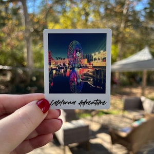 California Adventure Picture Sticker at night | Pixar Pier Pal-a-round | Planner Laptop Hydroflask Sticker | Mickey&#39;s Fun Wheel