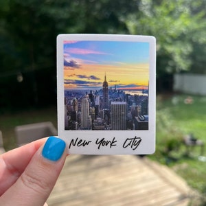 New York City Photo Sticker | New York Skyline | Empire State Building