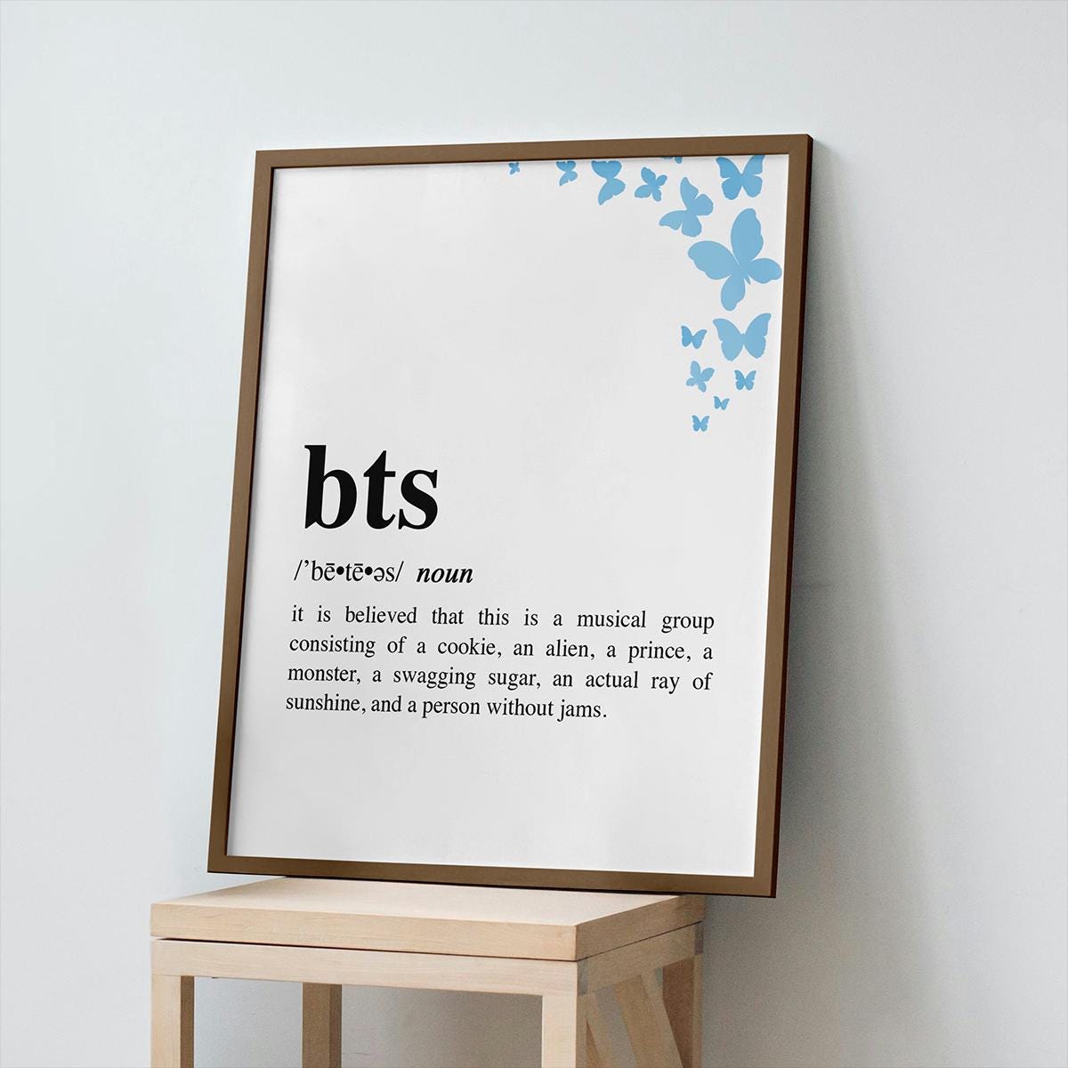 BTS (bangtan Boys) Definition | Digital Print Poster (16x20in