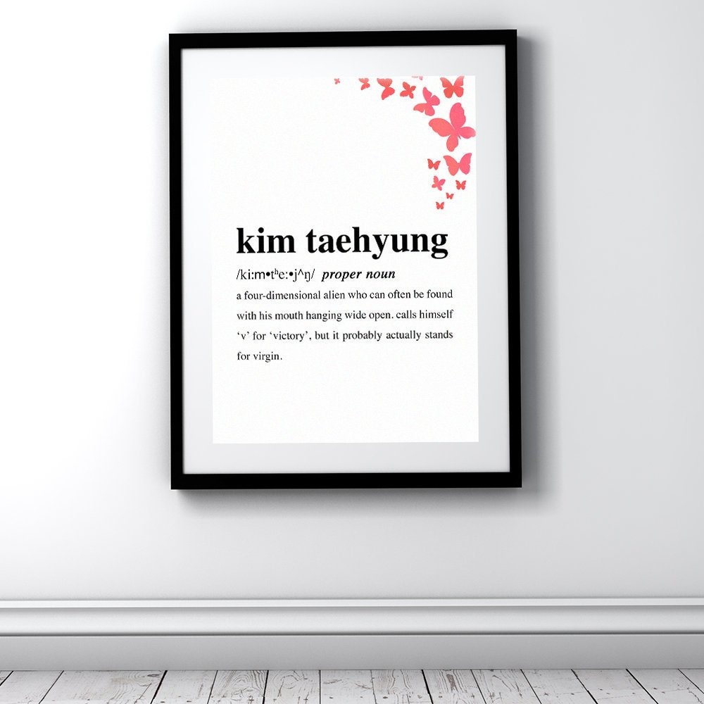 BTS (Bangtan Boys) Kim Taehyung/V Definition Digital Print Poster (16x20in) [JPG/PNG Only]