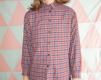 Vintage 90s Tulchan Grunge Plaid Checked Lumberjack Shirt