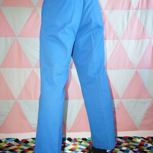 Vintage 90er Blue Casual Work Wear Faltenhose Bild 4