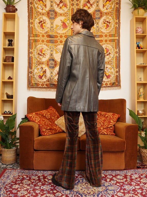 Metallic leather jacket 2025