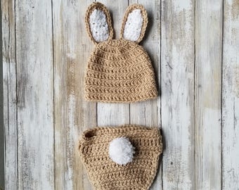 Newborn Bunny Outfit | Baby Bunny Outfit, Crochet Baby Costume