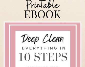 Deep Cleaning in 10 Steps | EBOOK PDF | Cleaning Schedule, Cleaning Checklist, Cleaning Guide