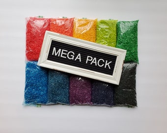 Rainbow Rice | 10 Color MEGA PACK | Montessori Materials, Waldorf Toys