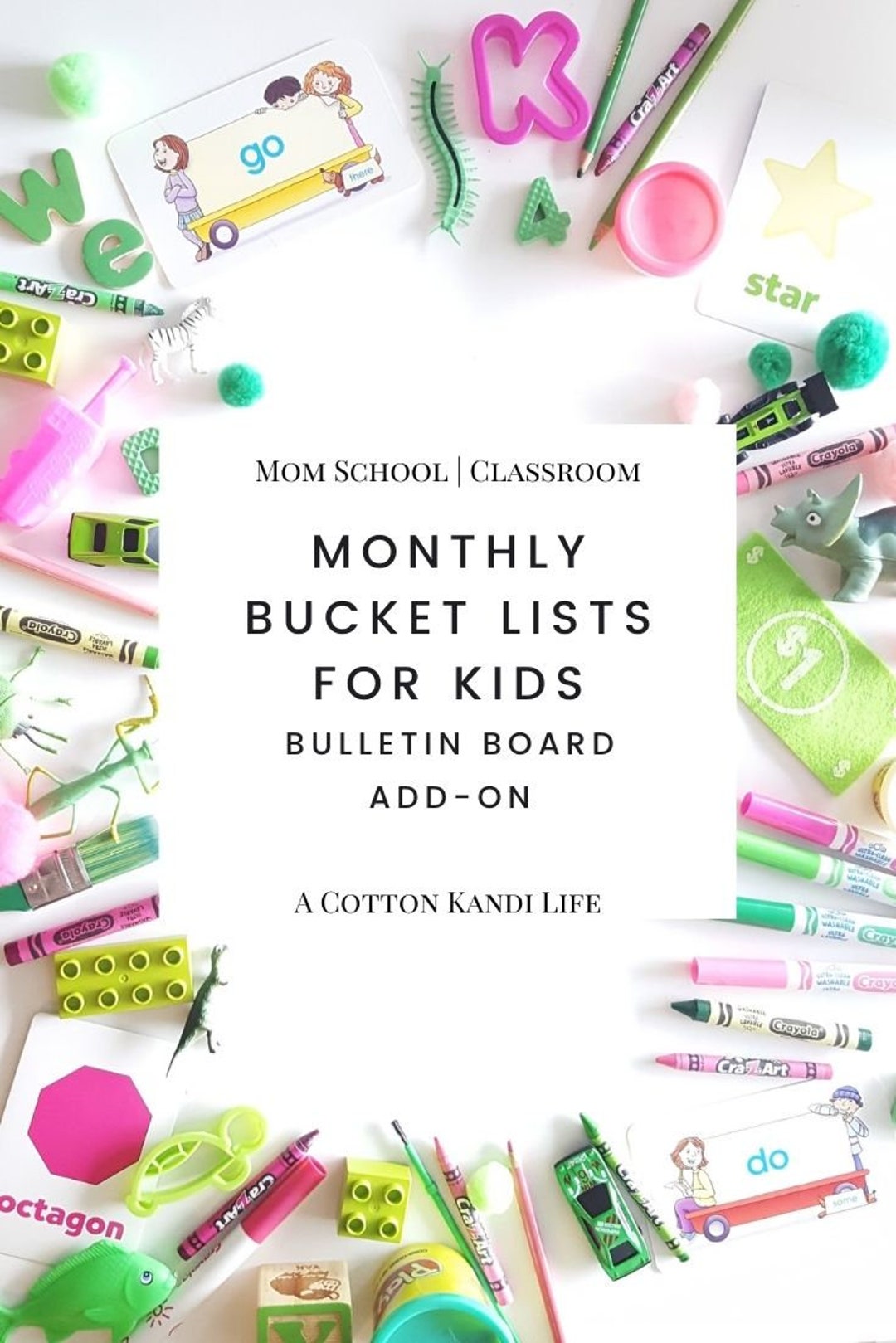 Monthly Bucket List Printable for Kids Homeschool Planner, Daily to Do ...