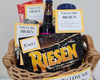 Every RIESEN Why We Love You | Printable Fathers Day Gift Basket, Personalized Keepsake, Dads and Families