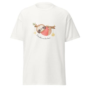 Magliette più vendute / Maglione bradipo / Camicia natalizia, maglietta classica unisex