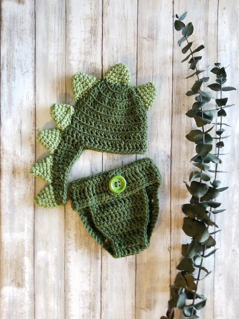Baby Dinosaur Costume Newborn Dinosaur Outfit Crochet Baby Etsy