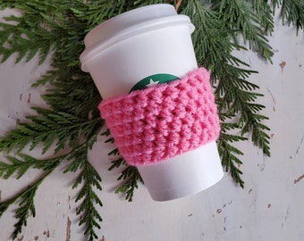 Crochet Cup Cozy | Coffee Sweater, Zero Waste Gifts, Self Care Kit | SINGLE
