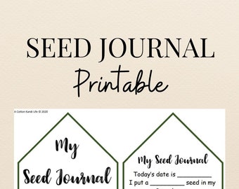 Seed Journal Printable | Preschool Worksheets, Preschool Curriculum