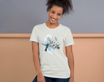 Hummingbird Shirt, Watercolor Graphic Tee | Introvert Shirt