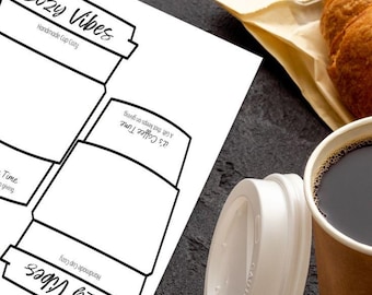 Kaffeetasse Gemütlich Printable | Gemütliche Stimmung | Kaffee Pullover Verpackung Download PDF