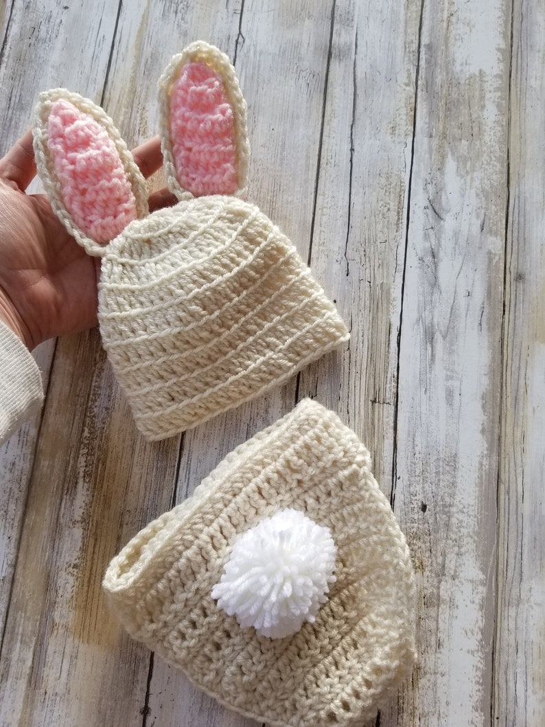 Newborn Bunny Outfit Baby Bunny Outfit Gender Reveal Etsy