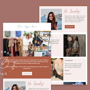 Mailchimp email template, Responsive HTML email, Newsletter Template