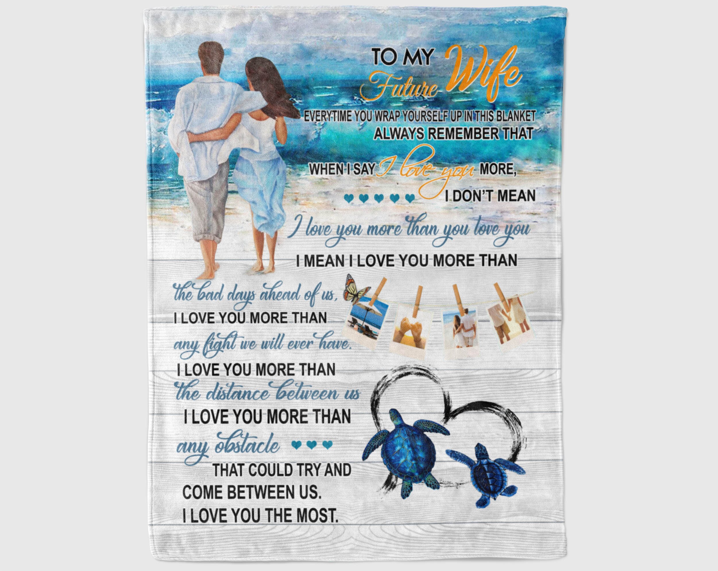 Personalized To My Future Wife Blanket Love Husband Etsy