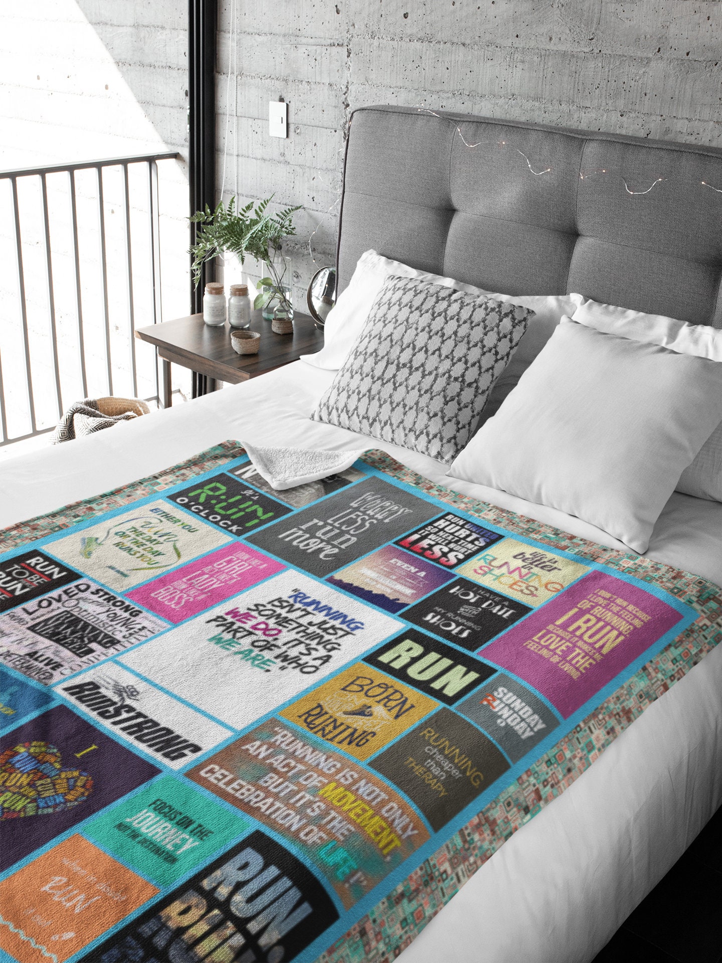 Keep Running Blanket Running Blanket Running Lover Gift Etsy