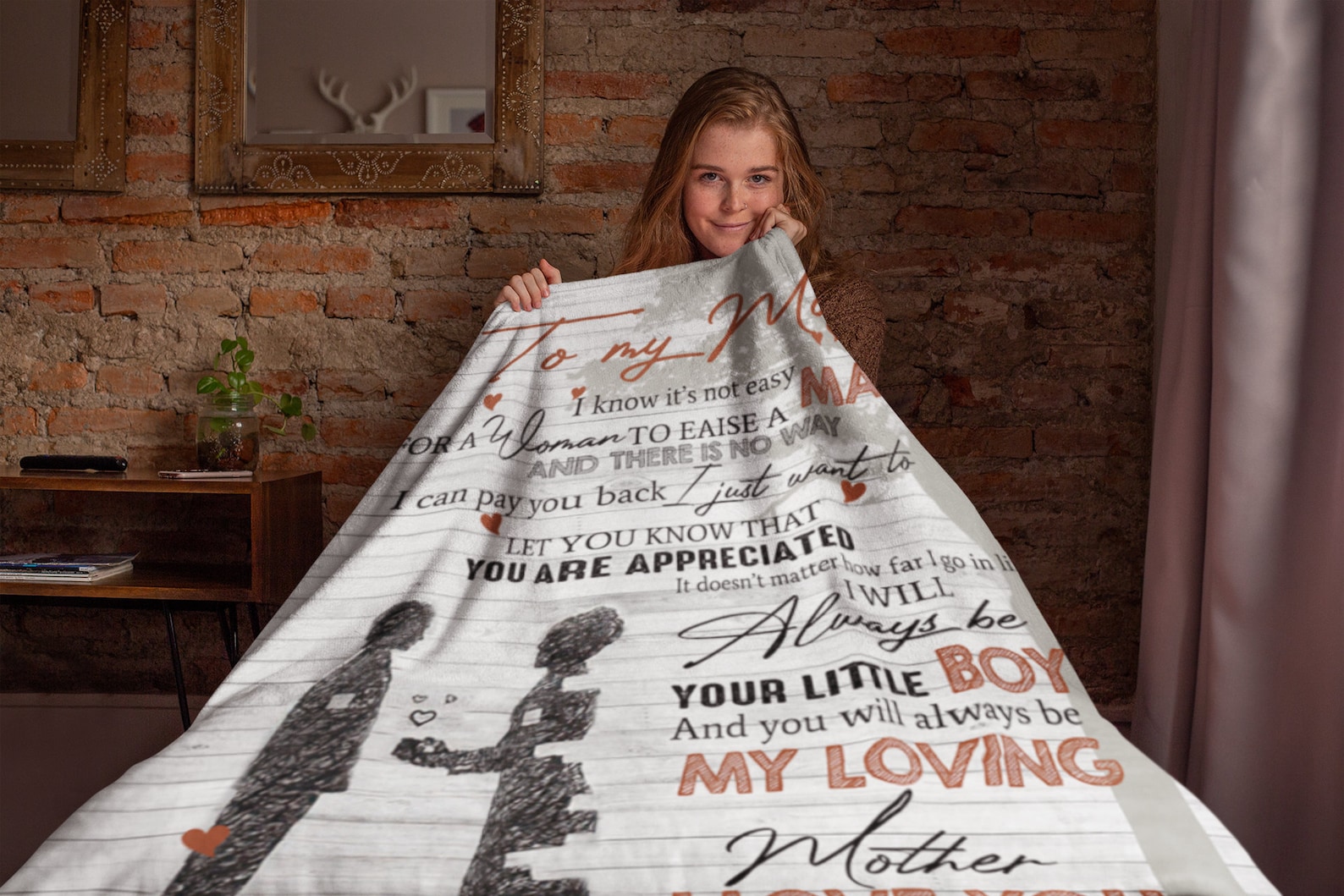 To My Mom Blanket Mothers Day Blanket Gift Blanket From Son Etsy