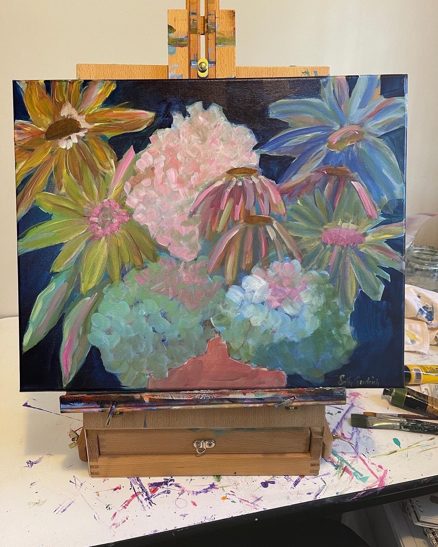 Magic in the Air Flower Painting, Wild Flower Painting, Grandmothers