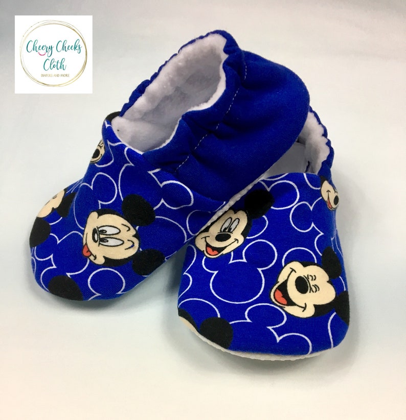 Slippers Booties Crib Shoes Size 4 Size 0 3mosboy Etsy